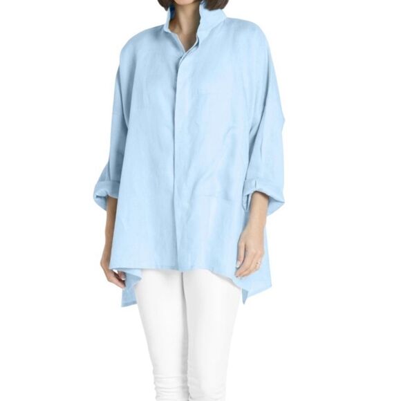 Planet Light Tan Oversized Blouse - One Size Fits All - Picture 1 of 13
